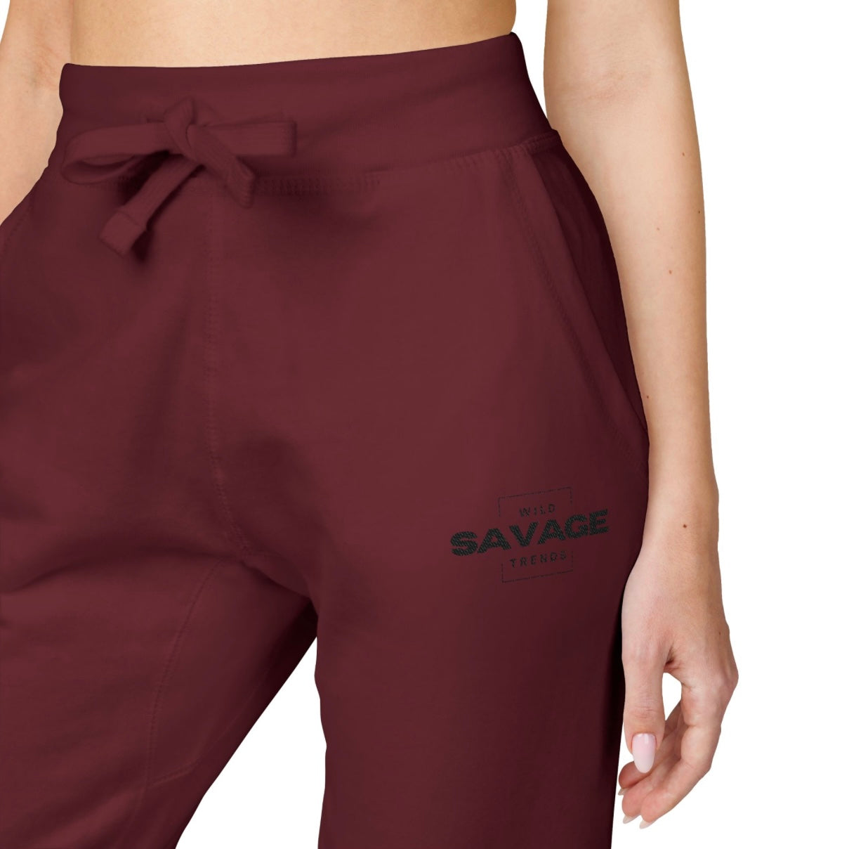 Embroidered Fleece Joggers